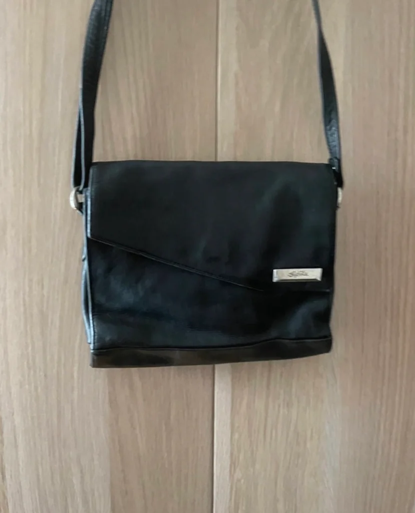 Black faux leather bag – photo 2